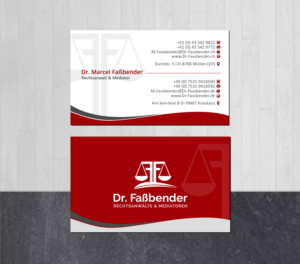 Letterhead Design by Creations Box 2015 for Dr. Fassbender Rechtsanwaelte & Mediatoren | Design: #26430093