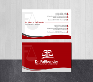 Letterhead Design by Creations Box 2015 for Dr. Fassbender Rechtsanwaelte & Mediatoren | Design: #26430448