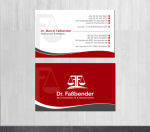Letterhead Design by Creations Box 2015 for Dr. Fassbender Rechtsanwaelte & Mediatoren | Design: #26435363