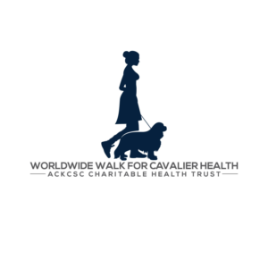 "Worldwide Walk for Cavalier Health"  "ACKCSC Charitable Health Trust" | Logo Design by Jennifer©