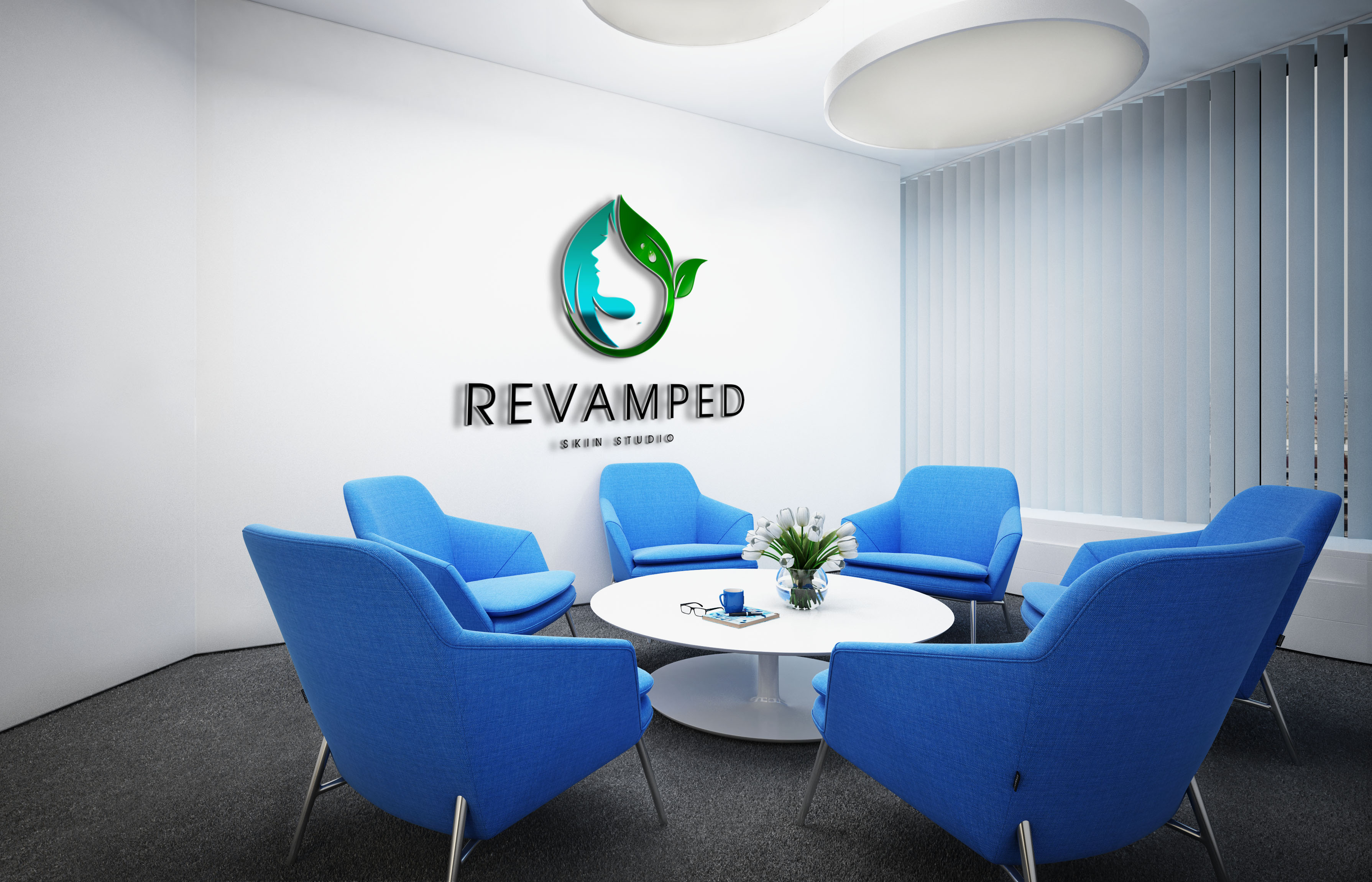 Logo Design by Roman Designs for Revamped Skin Studio | Design #26428219