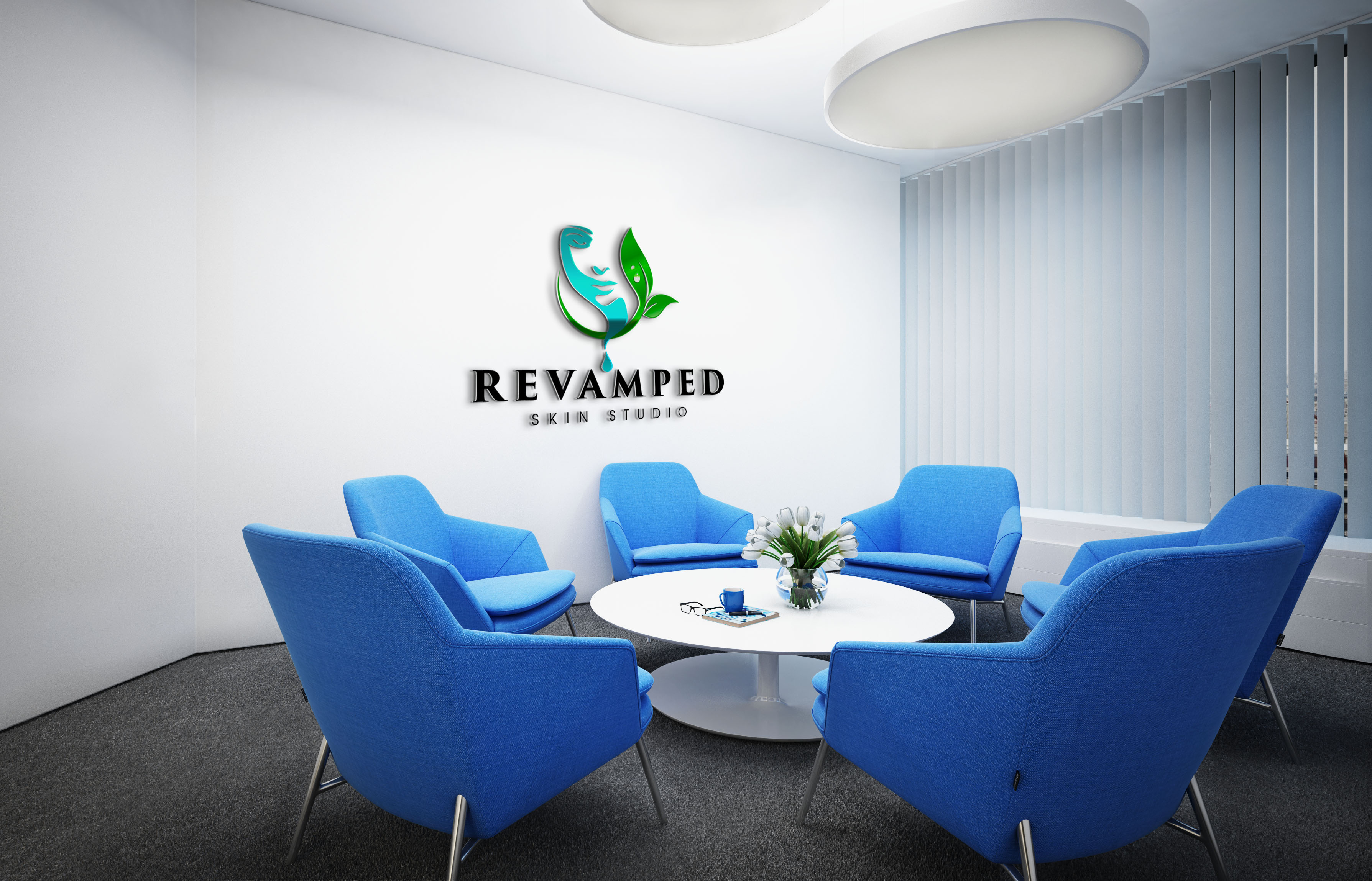 Logo Design by Roman Designs for Revamped Skin Studio | Design #26428268