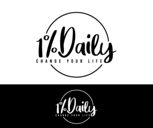 1% Daily  Change Your Life | Logo Design by makerlogoz