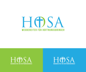 Main Word: "HOSA"    Subtitel: "Wegbereiter für Hoffnungsbringer" | Logo Design by Art Lancer