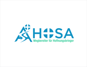 Main Word: "HOSA"    Subtitel: "Wegbereiter für Hoffnungsbringer" | Logo Design by BNdesigner