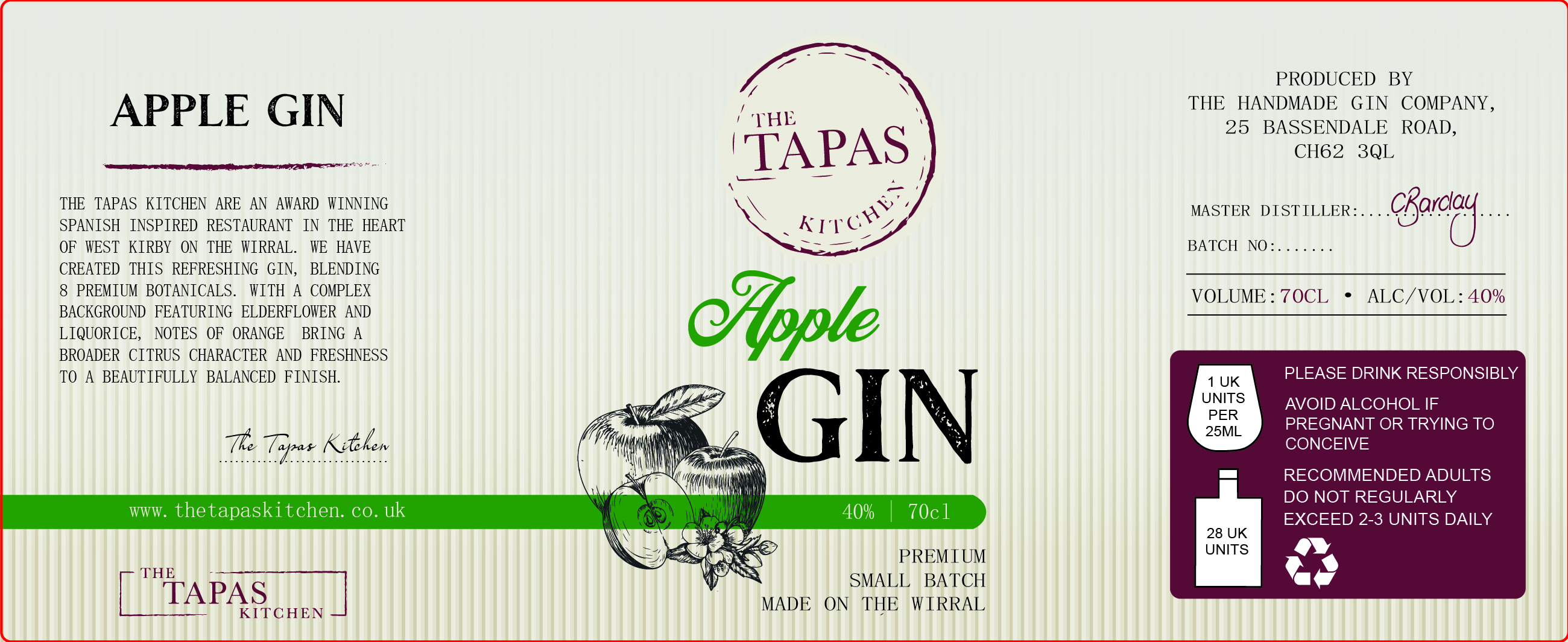 Label Design by KDESIGN 2 for The Handmade Gin Company | Design #26694126