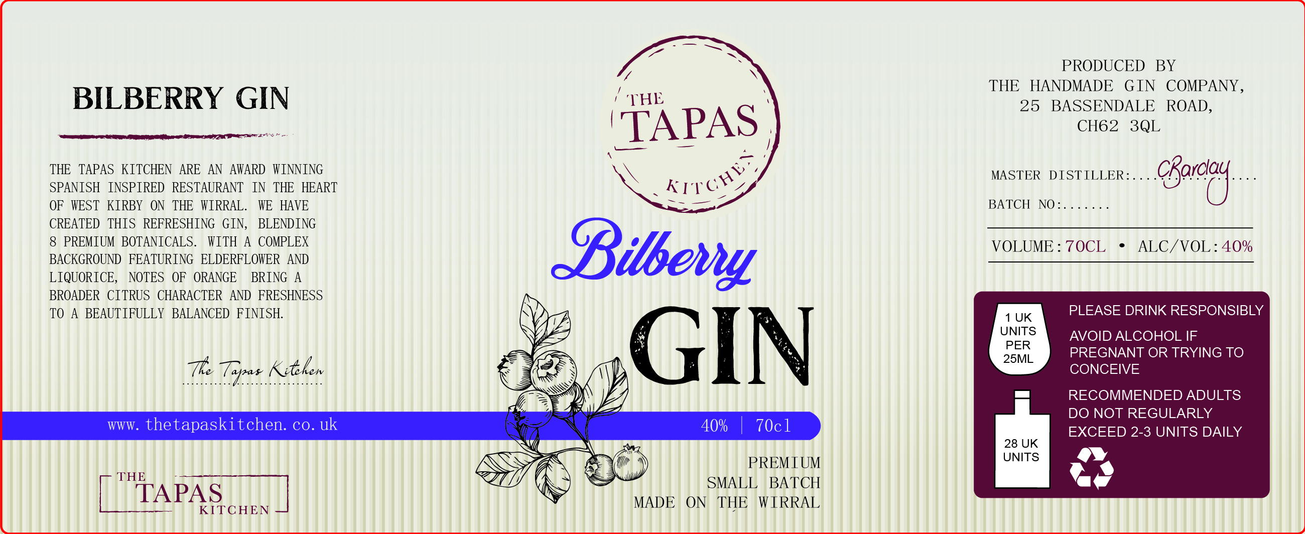 Diseño de Etiqueta por KDESIGN 2 para The Handmade Gin Company | Diseño #26694135