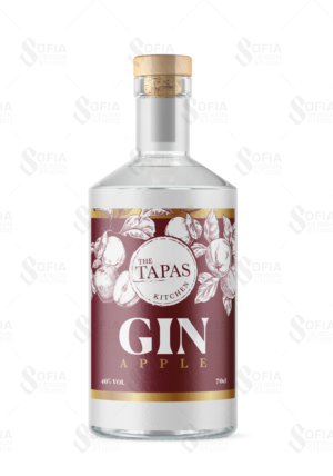 Gin Bottle label design | Design Étiquette par SofiaDesignStudio