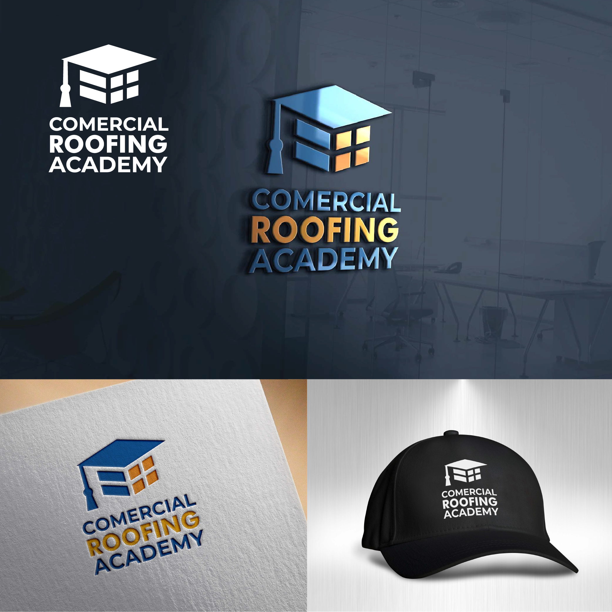 Logo Design by AlphabetZero.co.uk for Commercial Roofing Academy | Design #26425010
