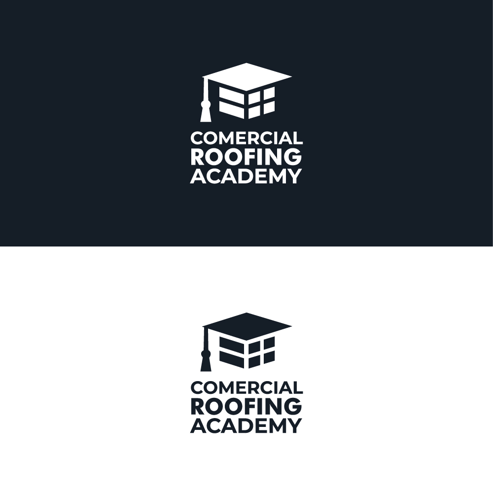 Logo Design by AlphabetZero.co.uk for Commercial Roofing Academy | Design #26425115