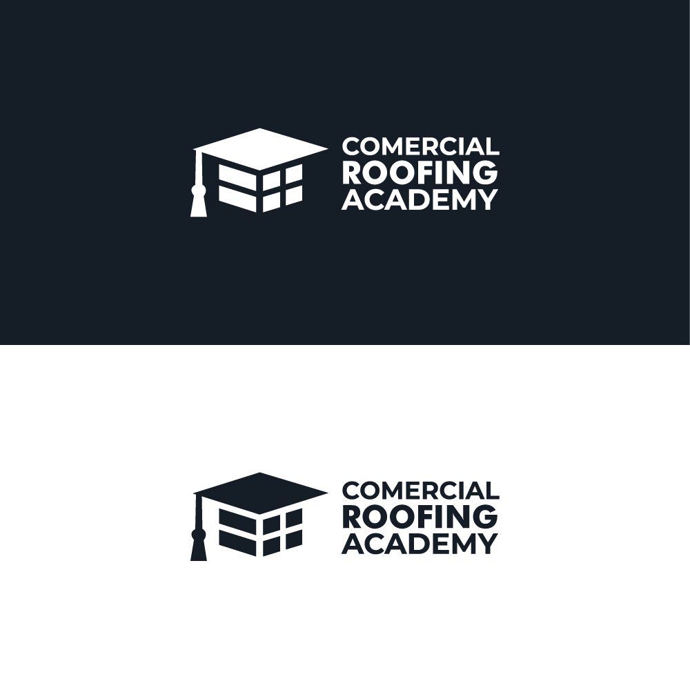 Logo Design by AlphabetZero.co.uk for Commercial Roofing Academy | Design #26425116