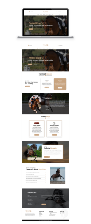 Website design for dressage horse training business | Web Design by Adeel Rahman