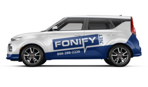Telecommunications Business Car Wrap | Diseño de Rotulación de Vehículo por Adi Saos
