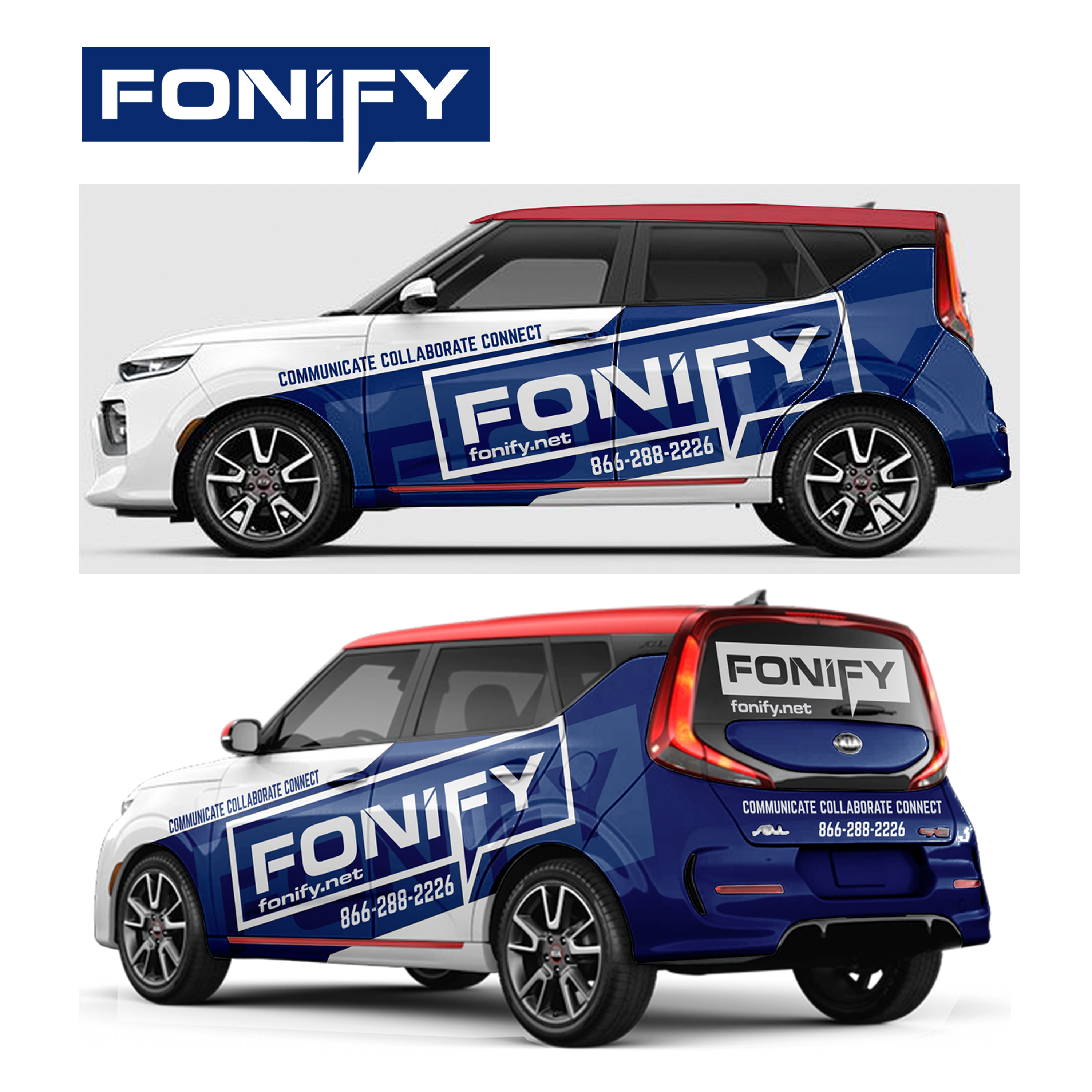 Diseño de Rotulación de Vehículo por MAKE ME THE WINNER para Fonify | Diseño: #26423973