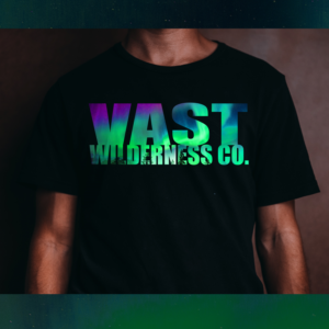 Aurora Borealis Lettering | T-shirt Design by Heydale