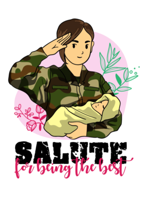 Illustrative or digital image of female military member | Diseño Con Ilustración por Zhor Signatures