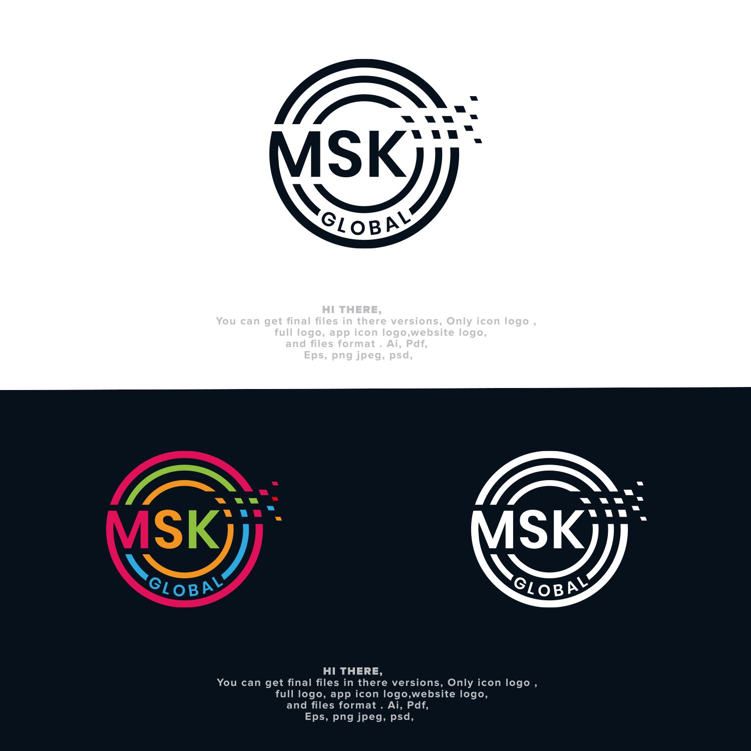 Logo Design by MG.graphics for MSK GLOBAL SRL | Design #26427323