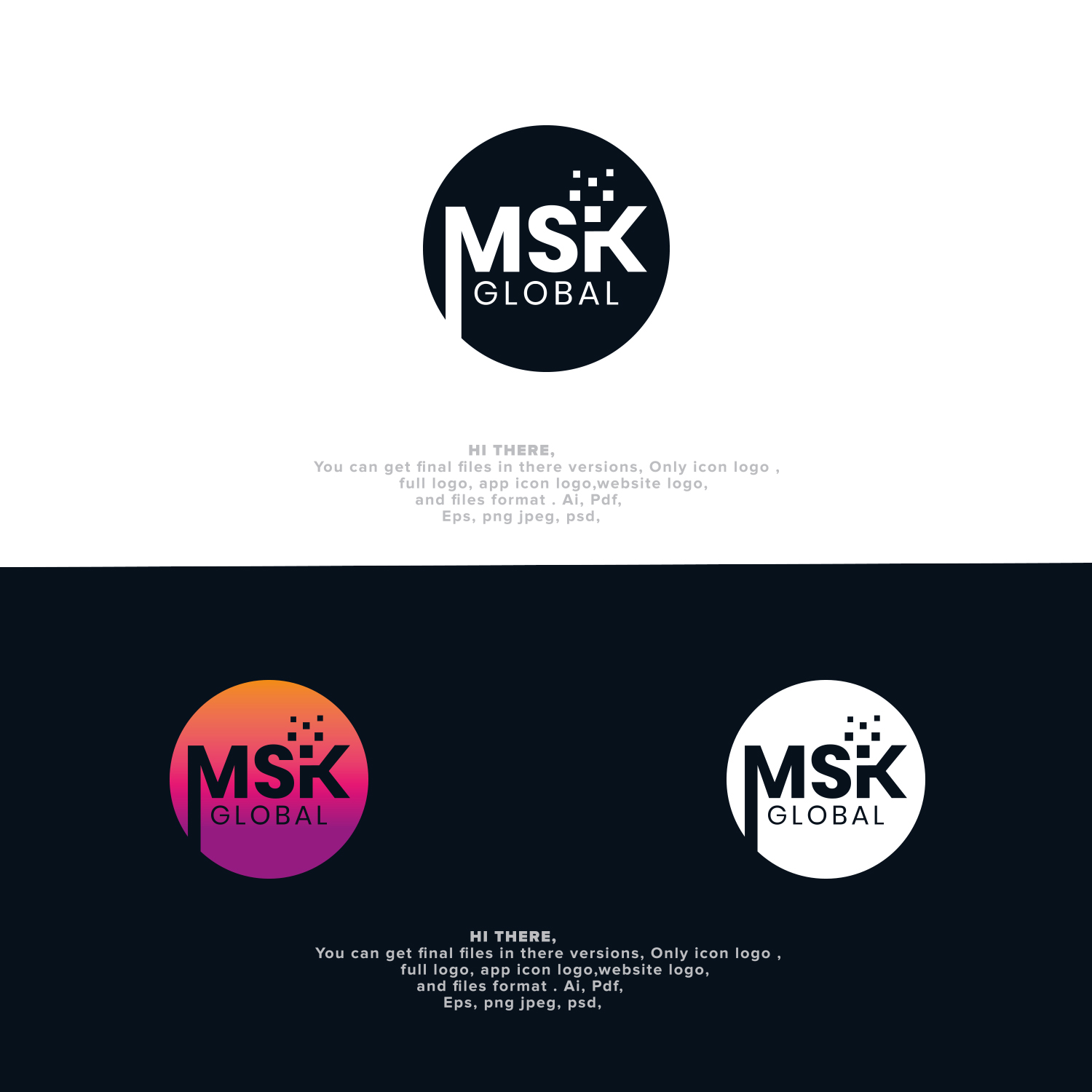 Logo Design by MG.graphics for MSK GLOBAL SRL | Design #26427324