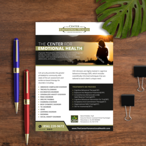 Flyer Design by Fat Bat Man for The Center for Emotional Health of Greater Philadelphia | Design: #26429881