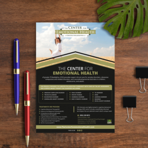 Flyer Design by Fat Bat Man for The Center for Emotional Health of Greater Philadelphia | Design: #26429911