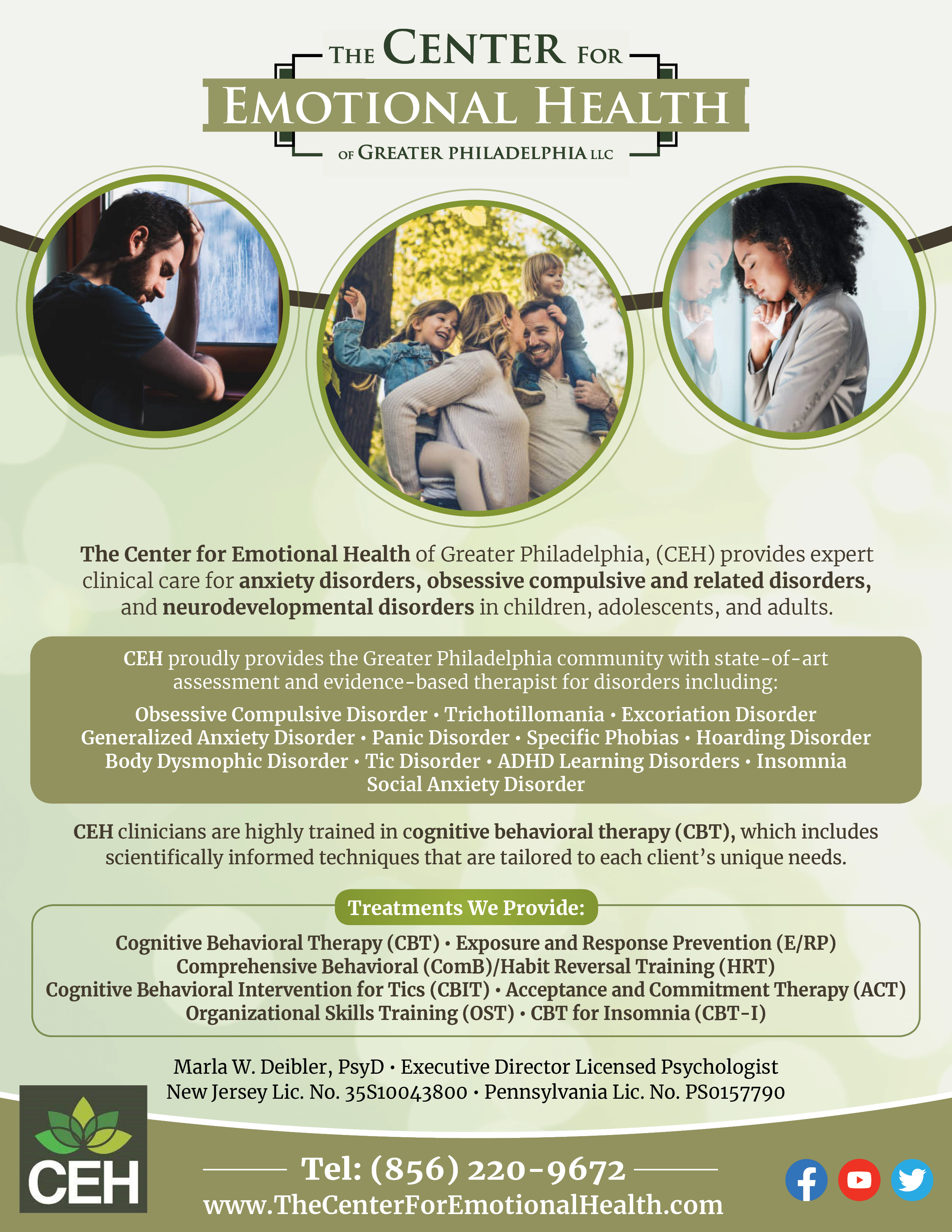Flyer Design by ZMR for The Center for Emotional Health of Greater Philadelphia | Design #26446695