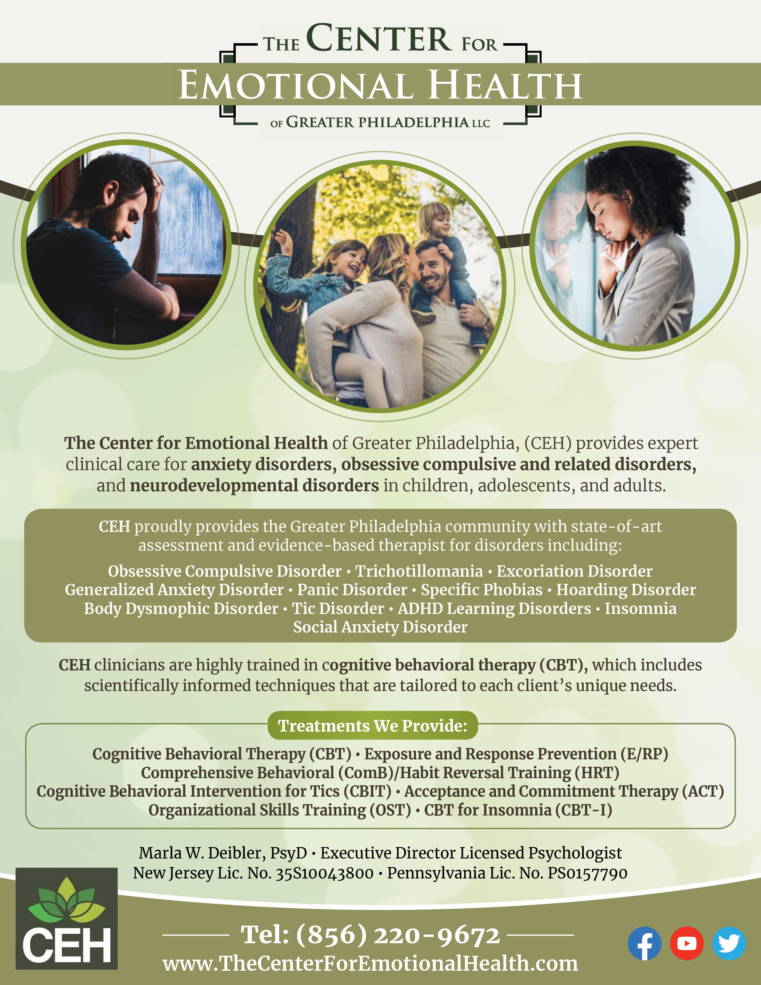 Flyer Design by ZMR for The Center for Emotional Health of Greater Philadelphia | Design #26446696