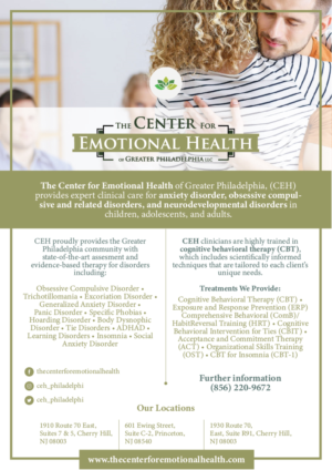 Design de Flyer par aputski pour The Center for Emotional Health of Greater Philadelphia | Design #26441633
