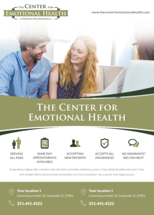Flyer Design by Best Design Hub for The Center for Emotional Health of Greater Philadelphia | Design: #26460166
