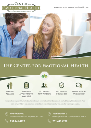 Flyer Design by Best Design Hub for The Center for Emotional Health of Greater Philadelphia | Design: #26460204