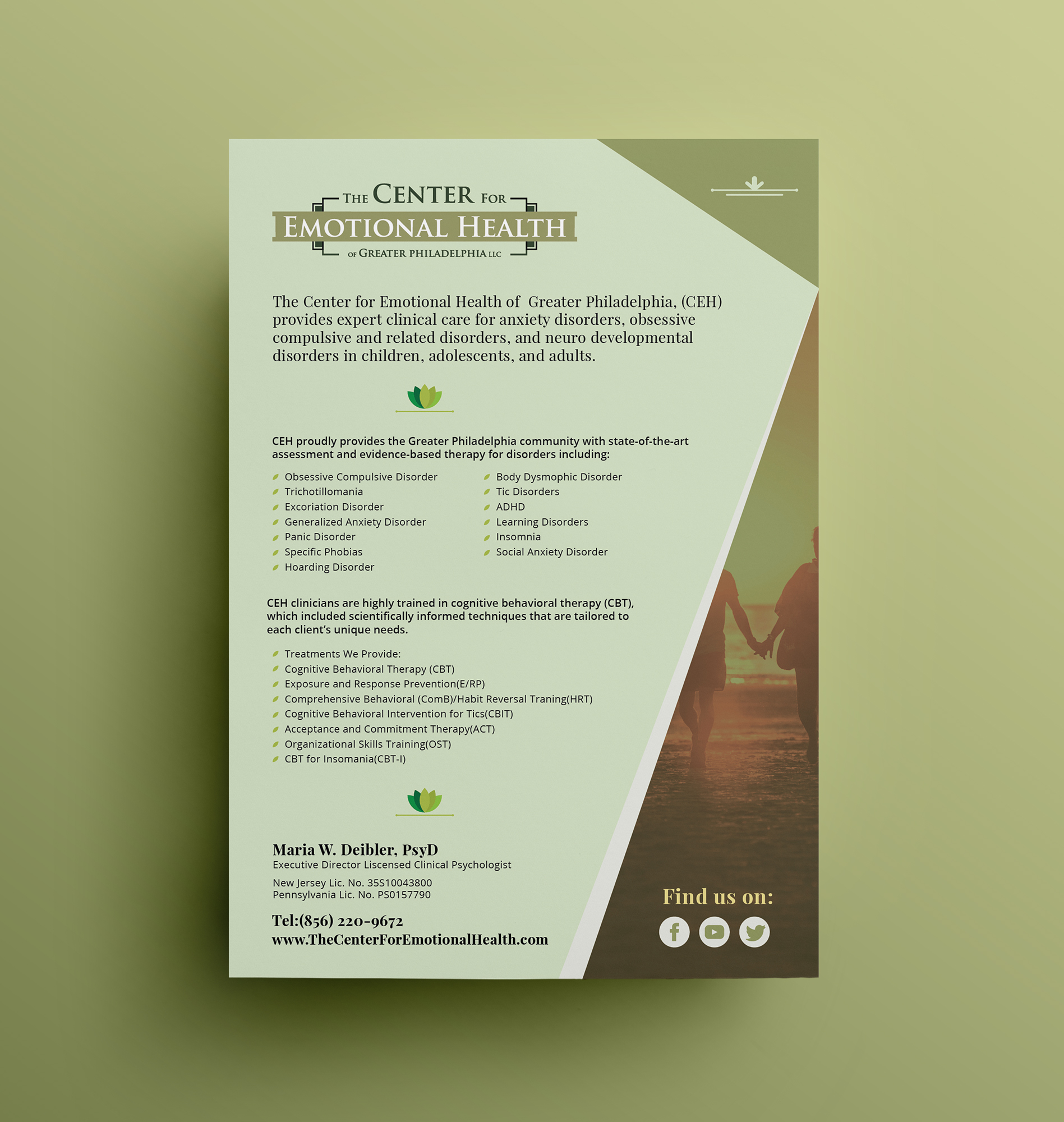 Flyer Design by JK18 for The Center for Emotional Health of Greater Philadelphia | Design #26434533
