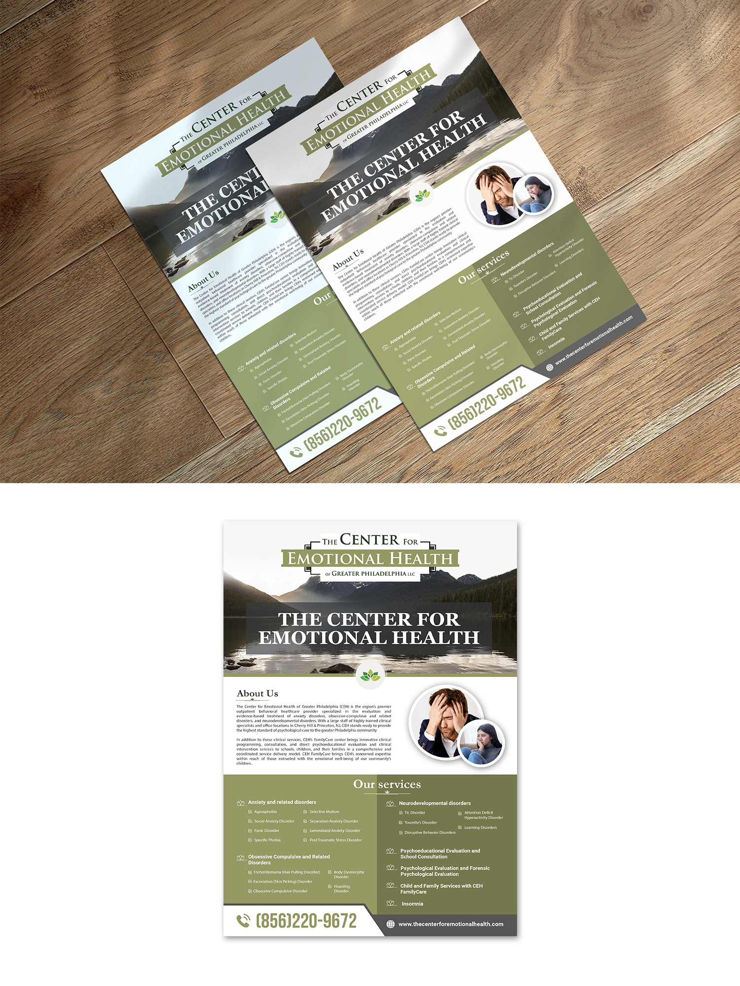 Flyer Design by debdesign for The Center for Emotional Health of Greater Philadelphia | Design #26428946