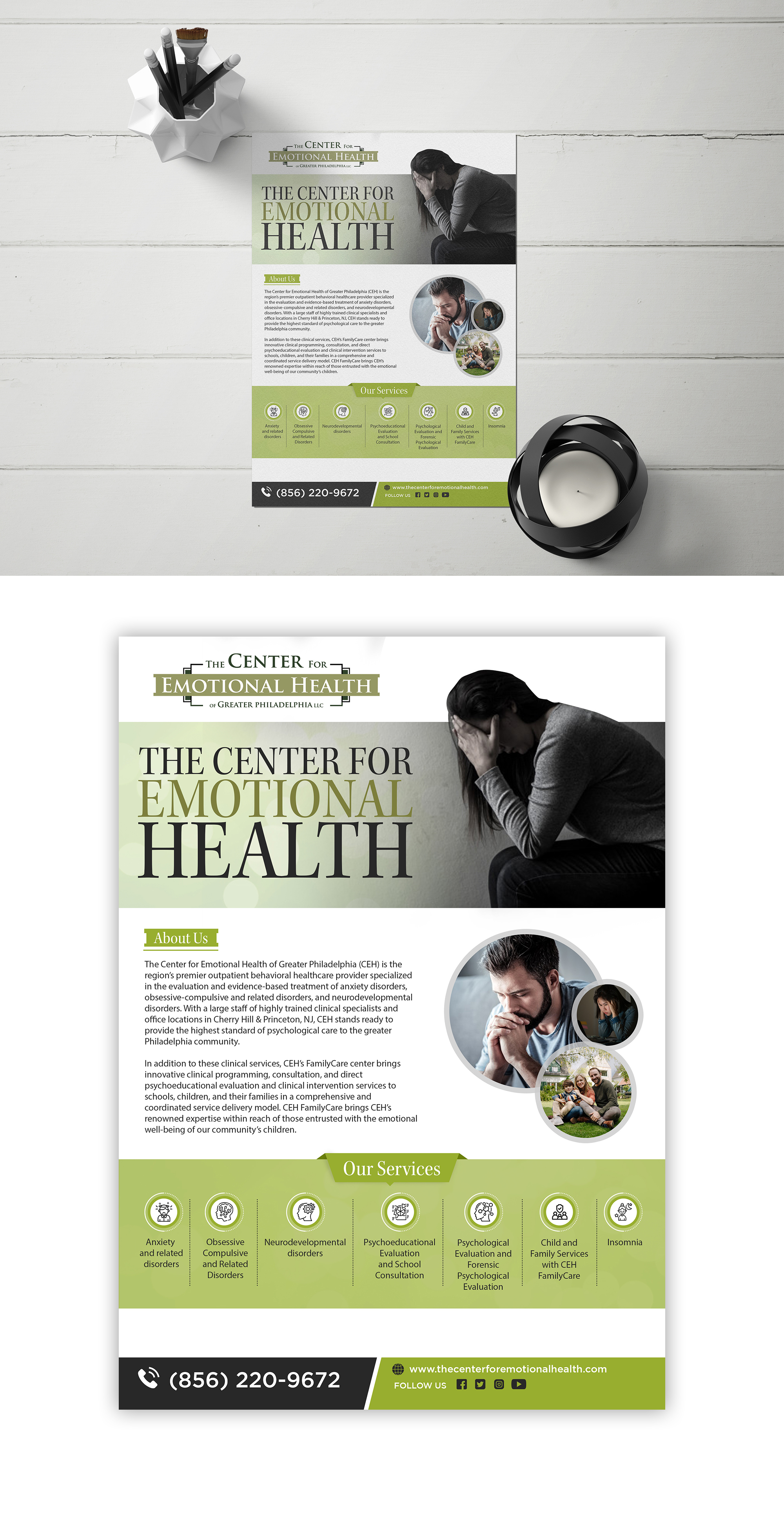 Flyer Design by debdesign for The Center for Emotional Health of Greater Philadelphia | Design #26434296