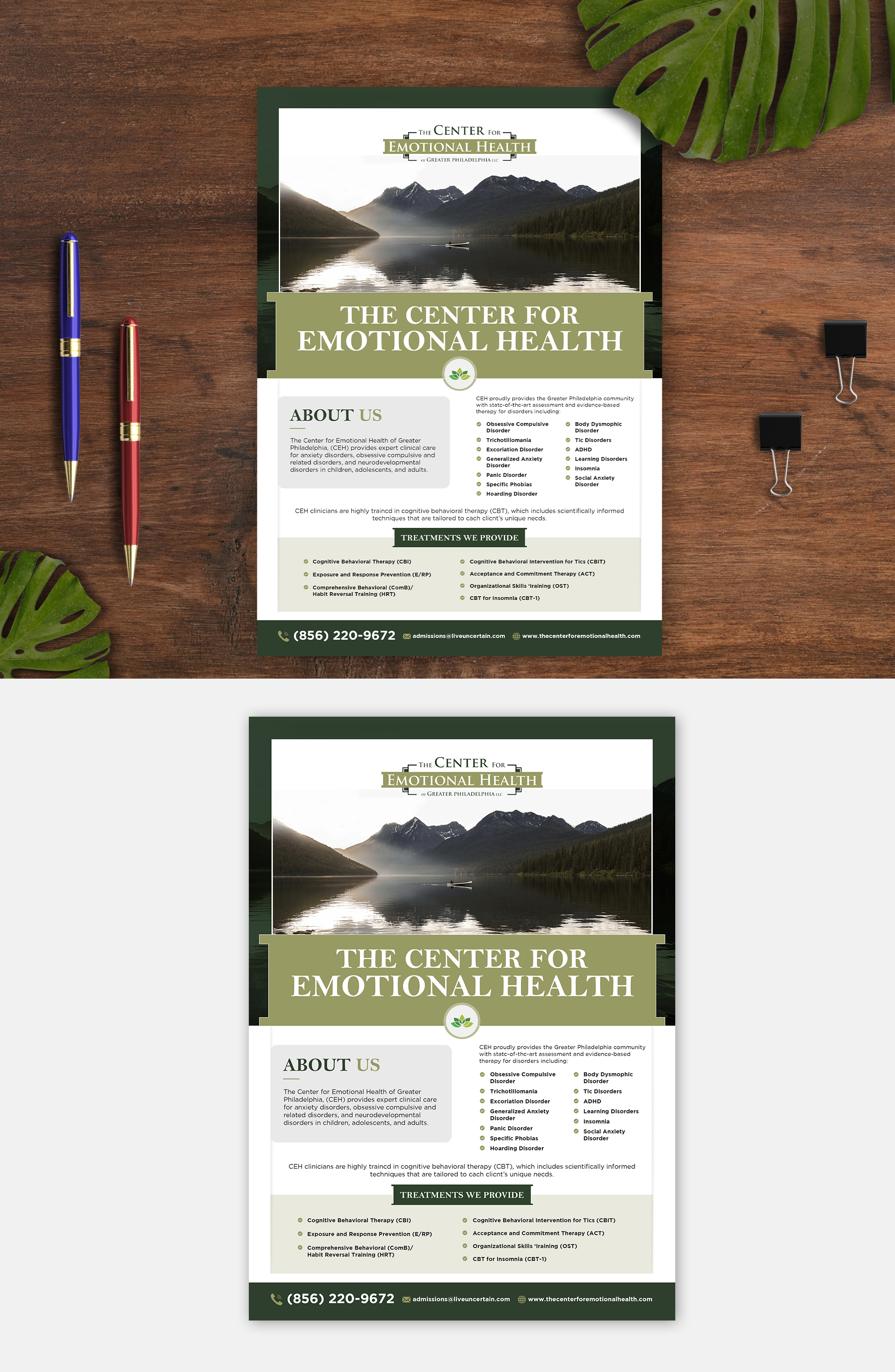 Flyer Design by debdesign for The Center for Emotional Health of Greater Philadelphia | Design #26438500