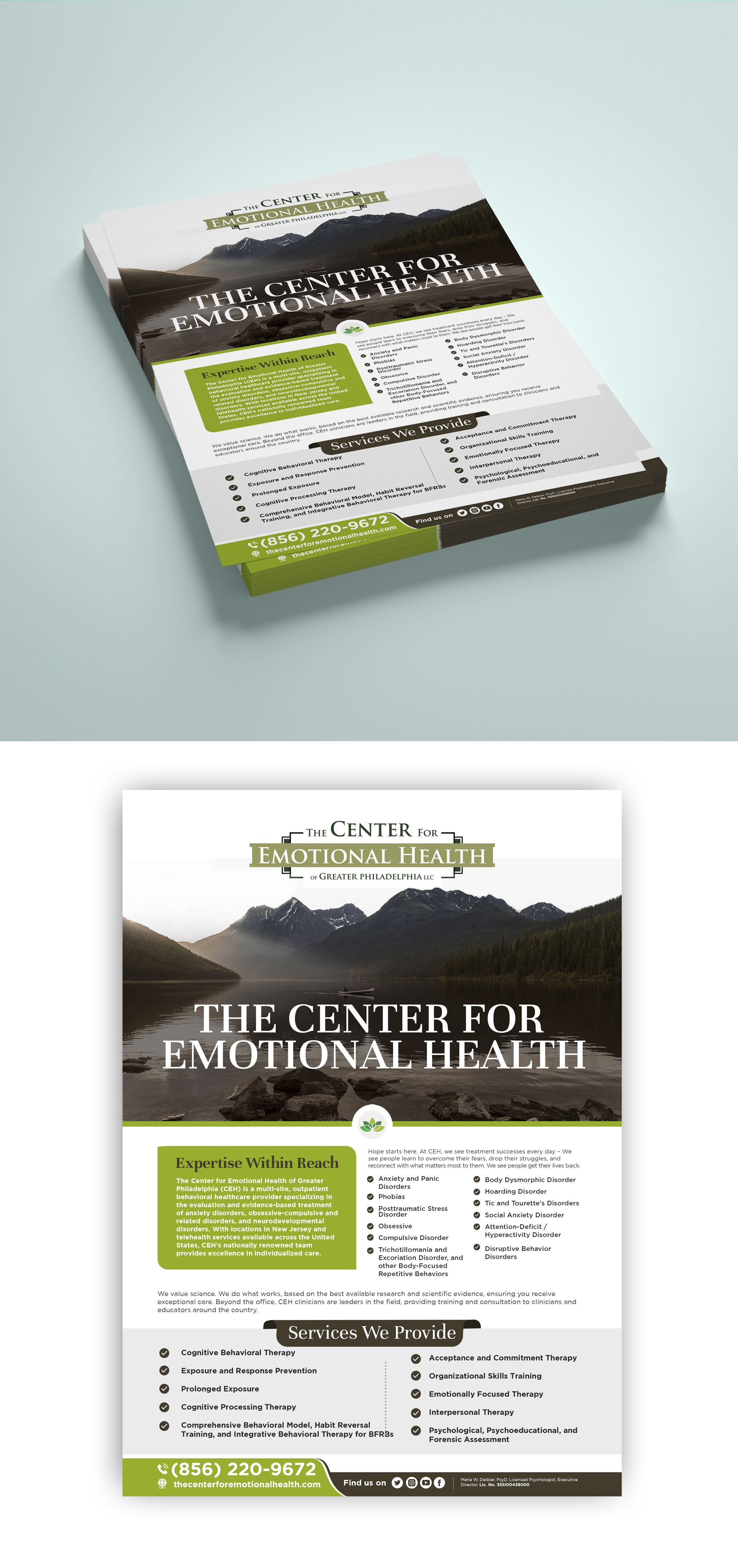 Flyer Design by debdesign for The Center for Emotional Health of Greater Philadelphia | Design #26467128