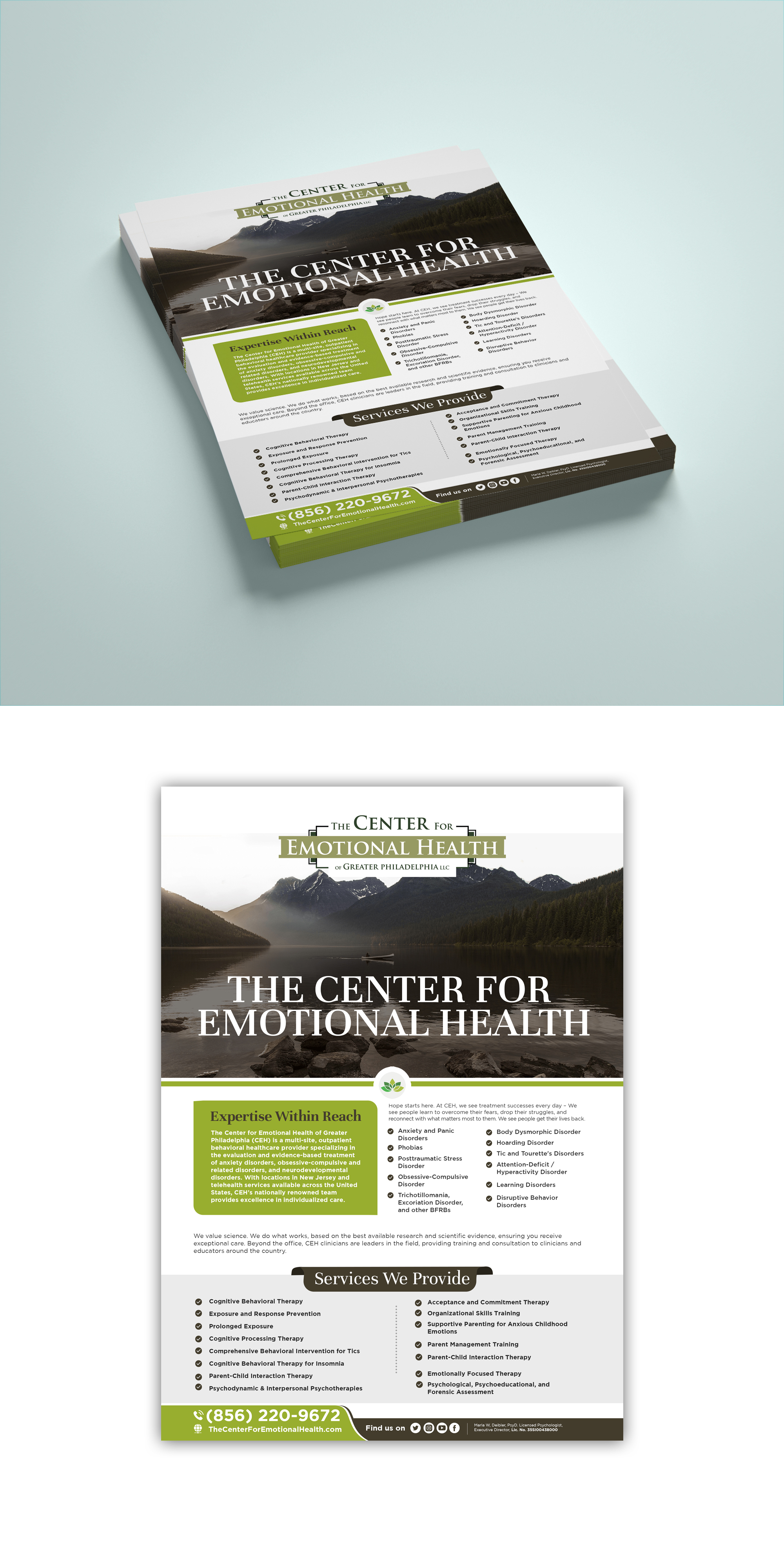 Flyer Design by debdesign for The Center for Emotional Health of Greater Philadelphia | Design #26478732