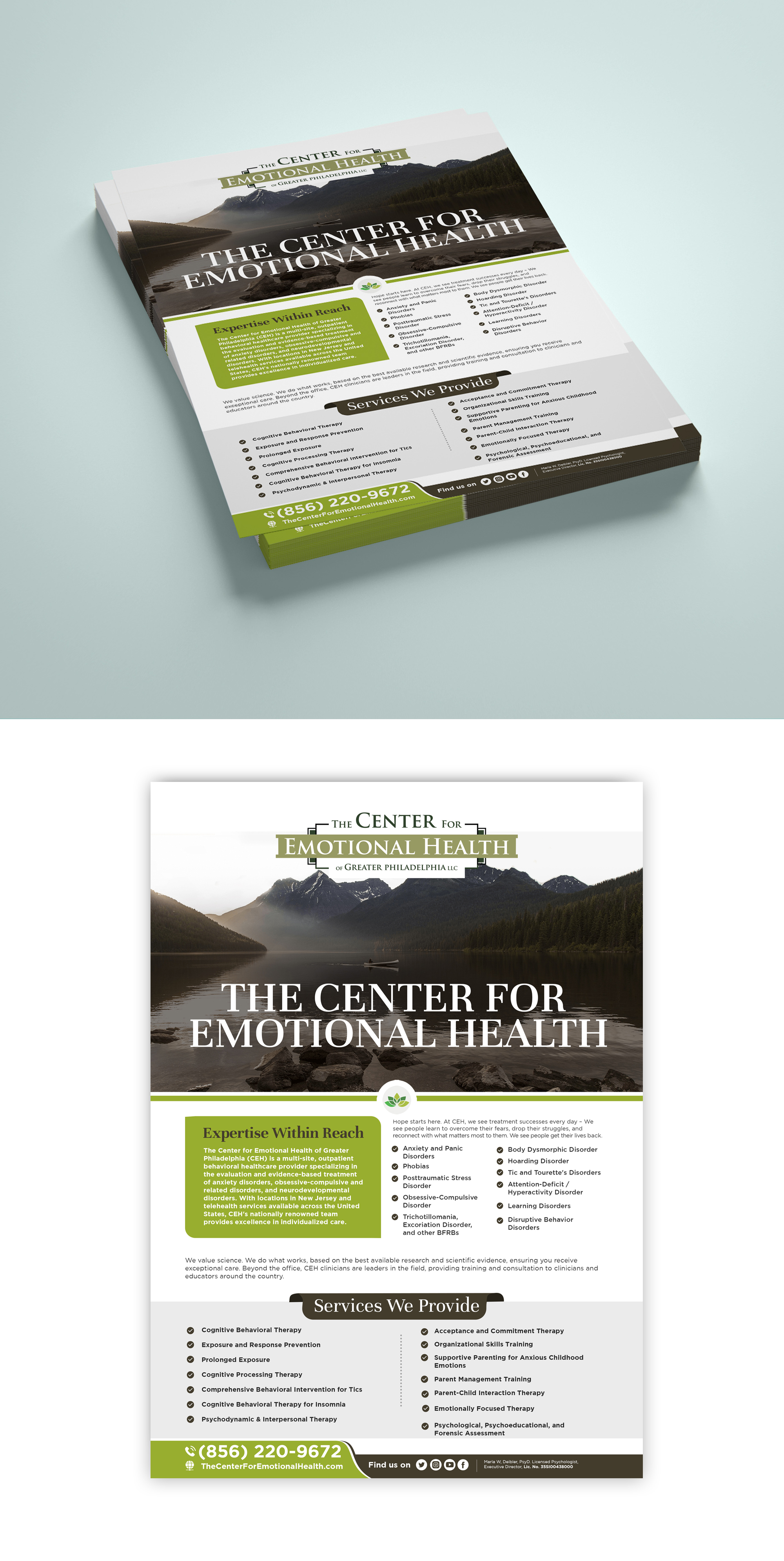 Flyer Design by debdesign for The Center for Emotional Health of Greater Philadelphia | Design #26481122