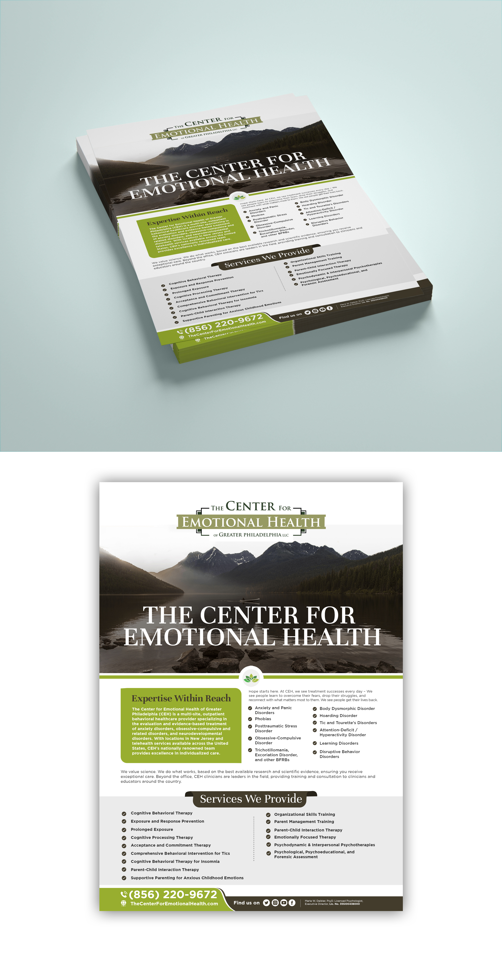 Flyer Design by debdesign for The Center for Emotional Health of Greater Philadelphia | Design #26485757