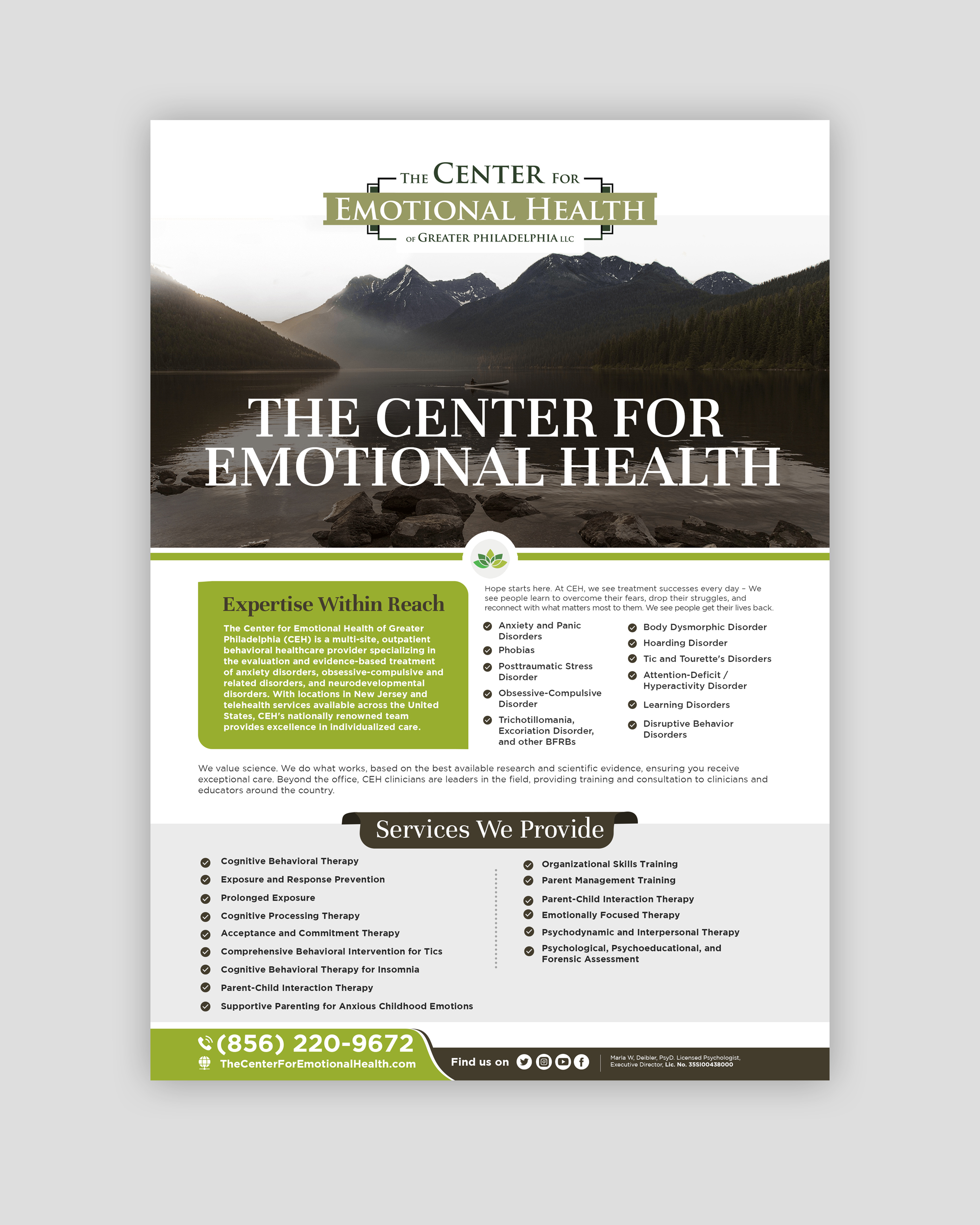 Flyer Design by debdesign for The Center for Emotional Health of Greater Philadelphia | Design #26497903