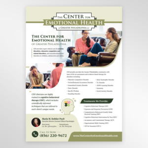 Design de Flyer par sun_design pour The Center for Emotional Health of Greater Philadelphia | Design #26444331