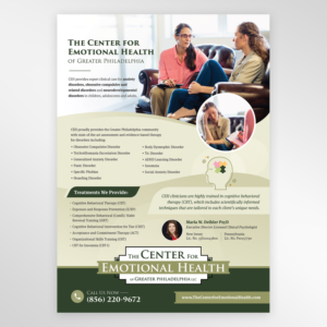 The Center for Emotional Health -  Practice Flyer | Diseño de Flyer por sun_design