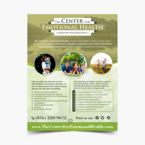 Flyer Design by ecorokerz for The Center for Emotional Health of Greater Philadelphia | Design: #26429158