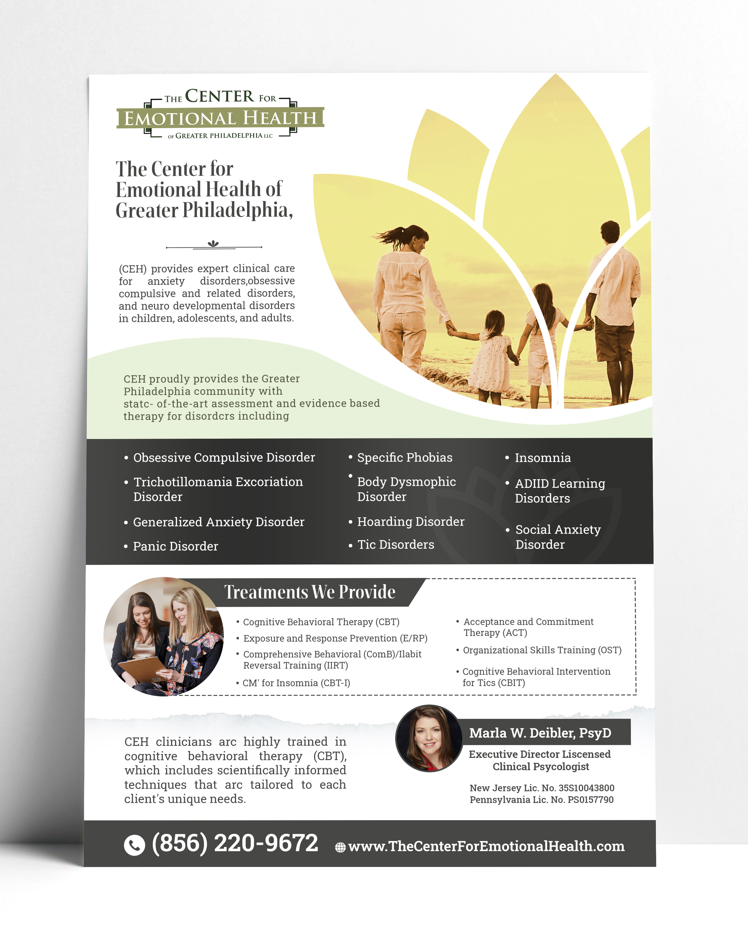 Diseño de Flyer por SAI DESIGNS para The Center for Emotional Health of Greater Philadelphia | Diseño #26428971