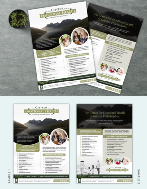 Flyer Design by SAI DESIGNS for The Center for Emotional Health of Greater Philadelphia | Design: #26441406