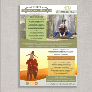 Flyer Design by DA. for The Center for Emotional Health of Greater Philadelphia | Design: #26455102