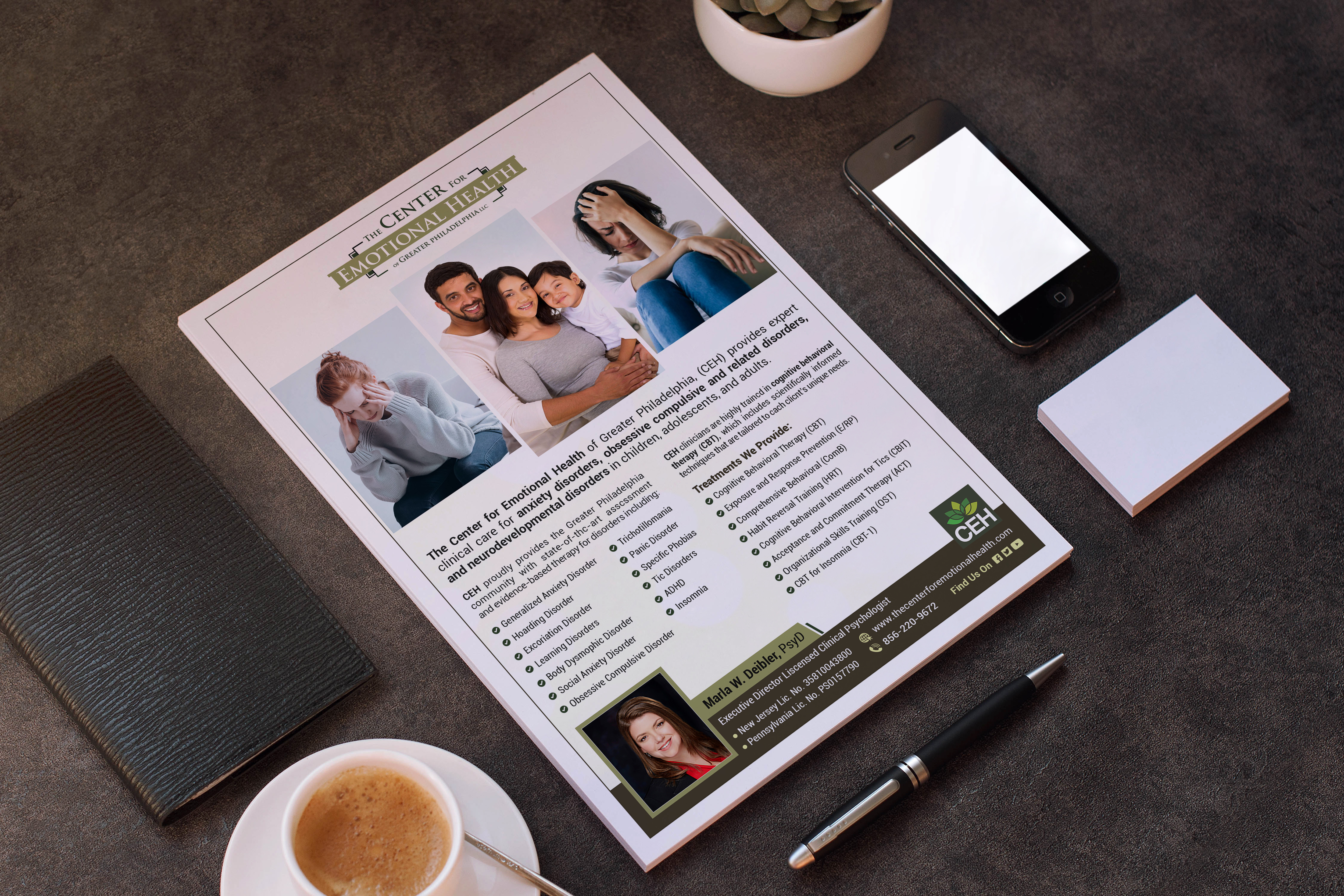 Flyer Design by GraphicsGuru for The Center for Emotional Health of Greater Philadelphia | Design #26432697