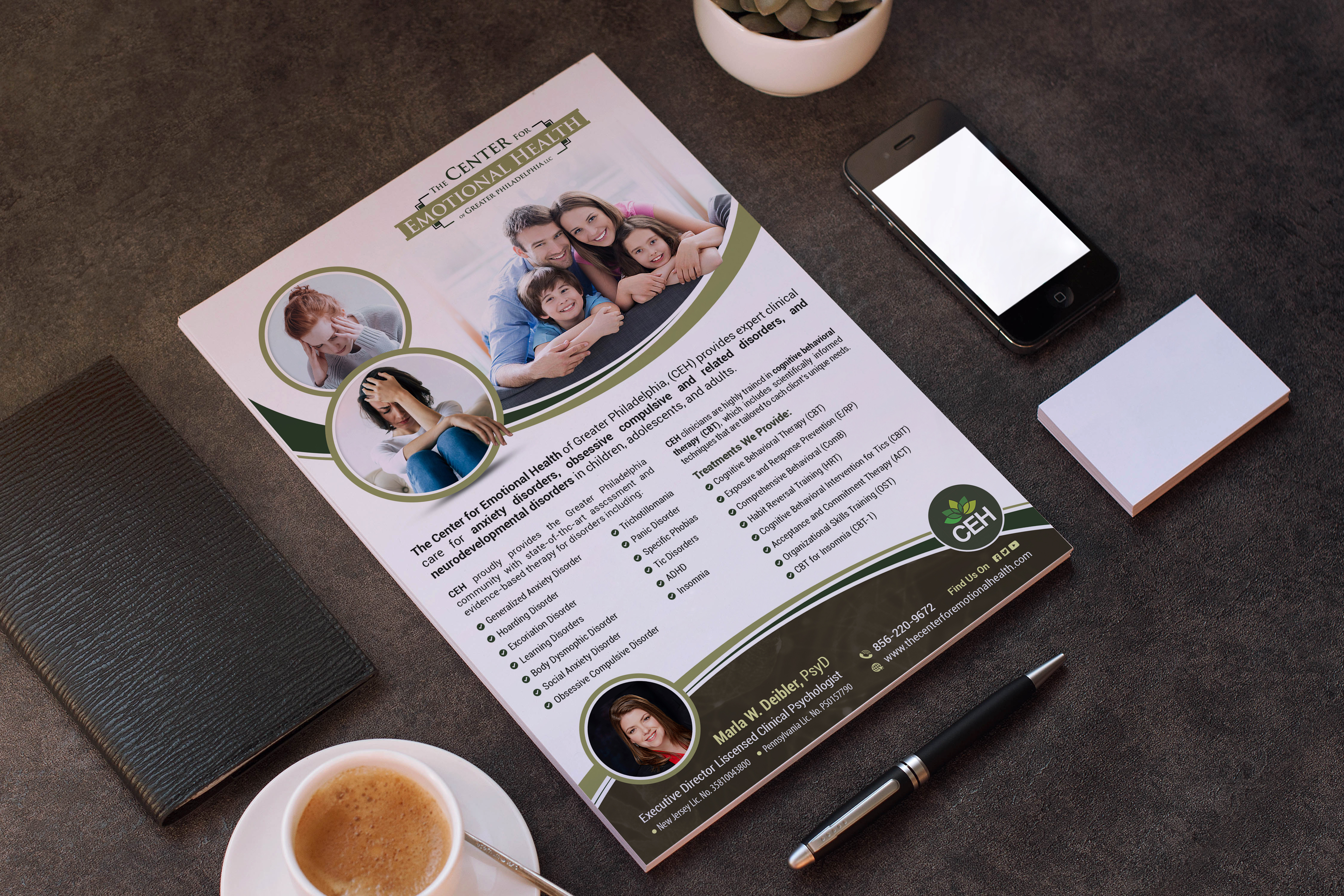 Flyer Design by GraphicsGuru for The Center for Emotional Health of Greater Philadelphia | Design #26434649