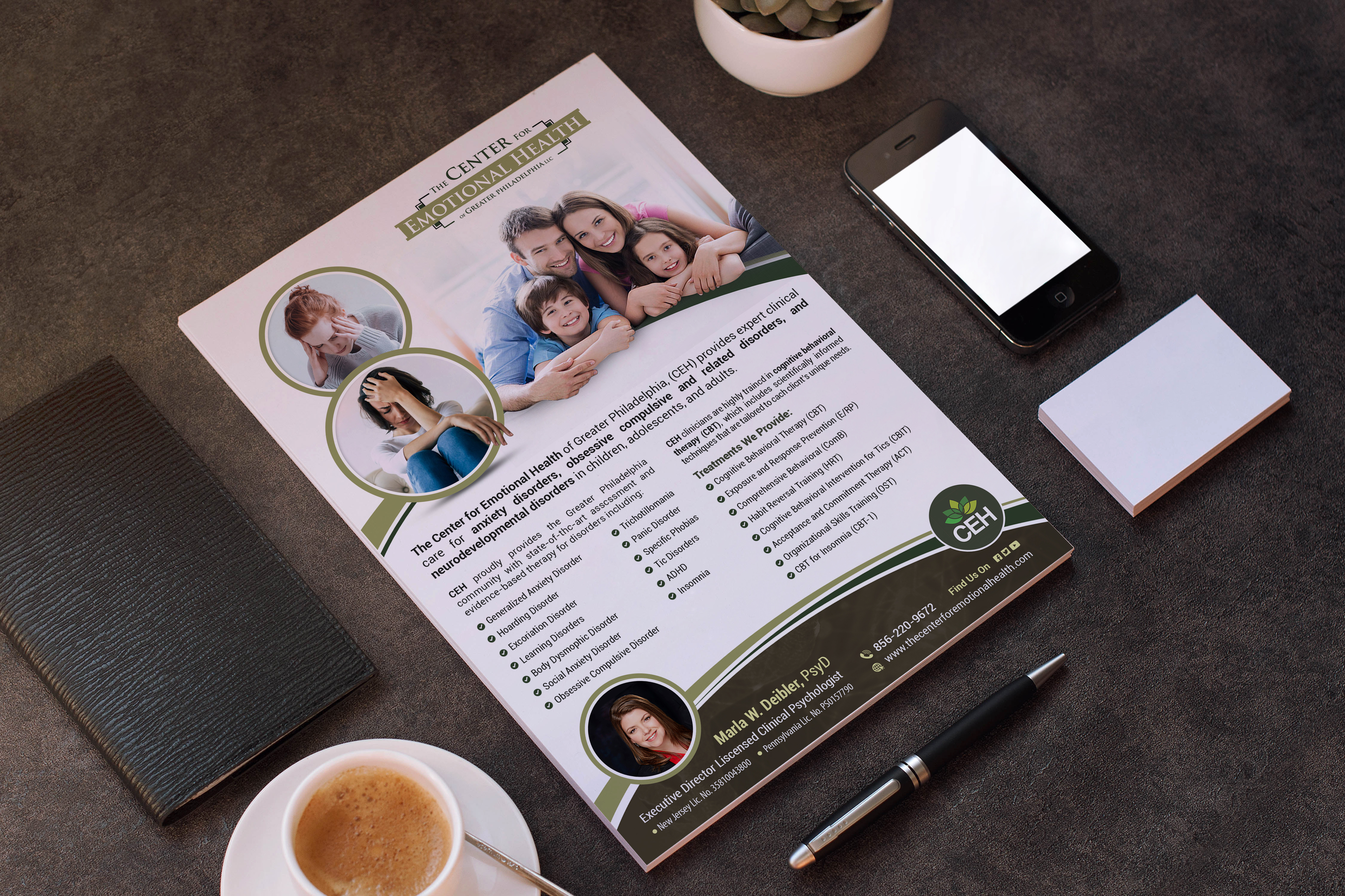 Flyer Design by GraphicsGuru for The Center for Emotional Health of Greater Philadelphia | Design #26434741