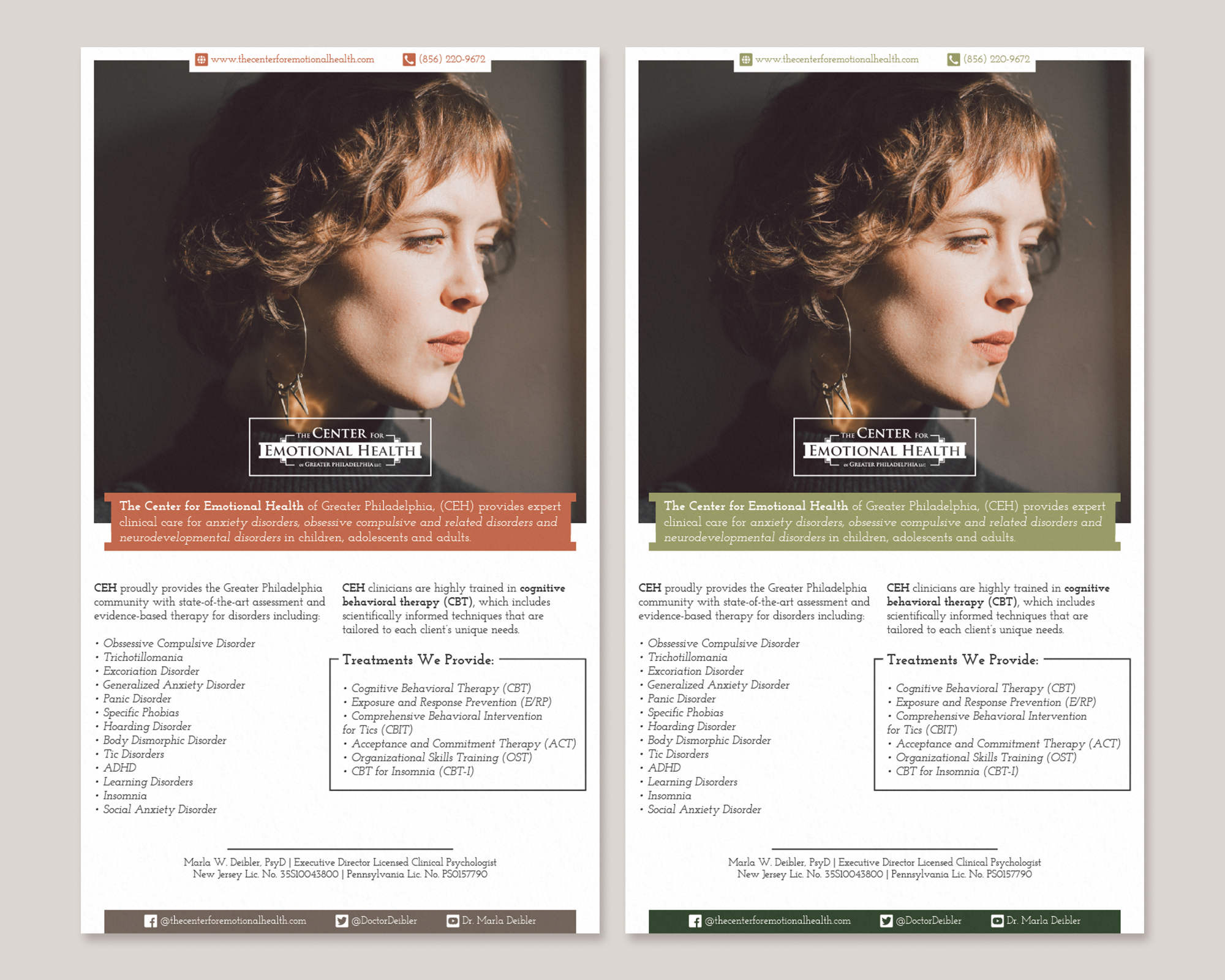 Design de Flyer par nicoletaungurean 2 pour The Center for Emotional Health of Greater Philadelphia | Design #26448420