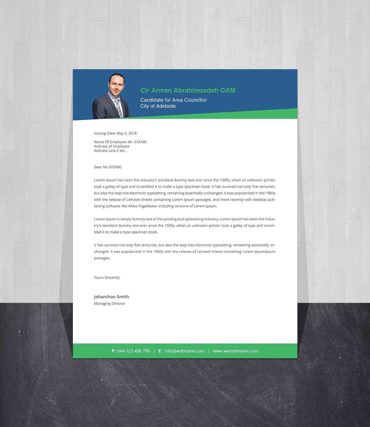 Letterhead Design by Creations Box 2015 for this project | Design #26430837