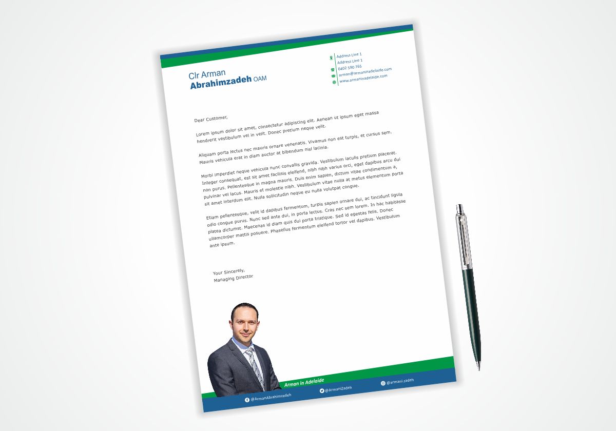 Letterhead Design by Dave Paresh for this project | Design #26432836